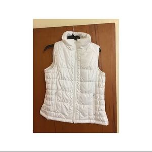 White puff vest